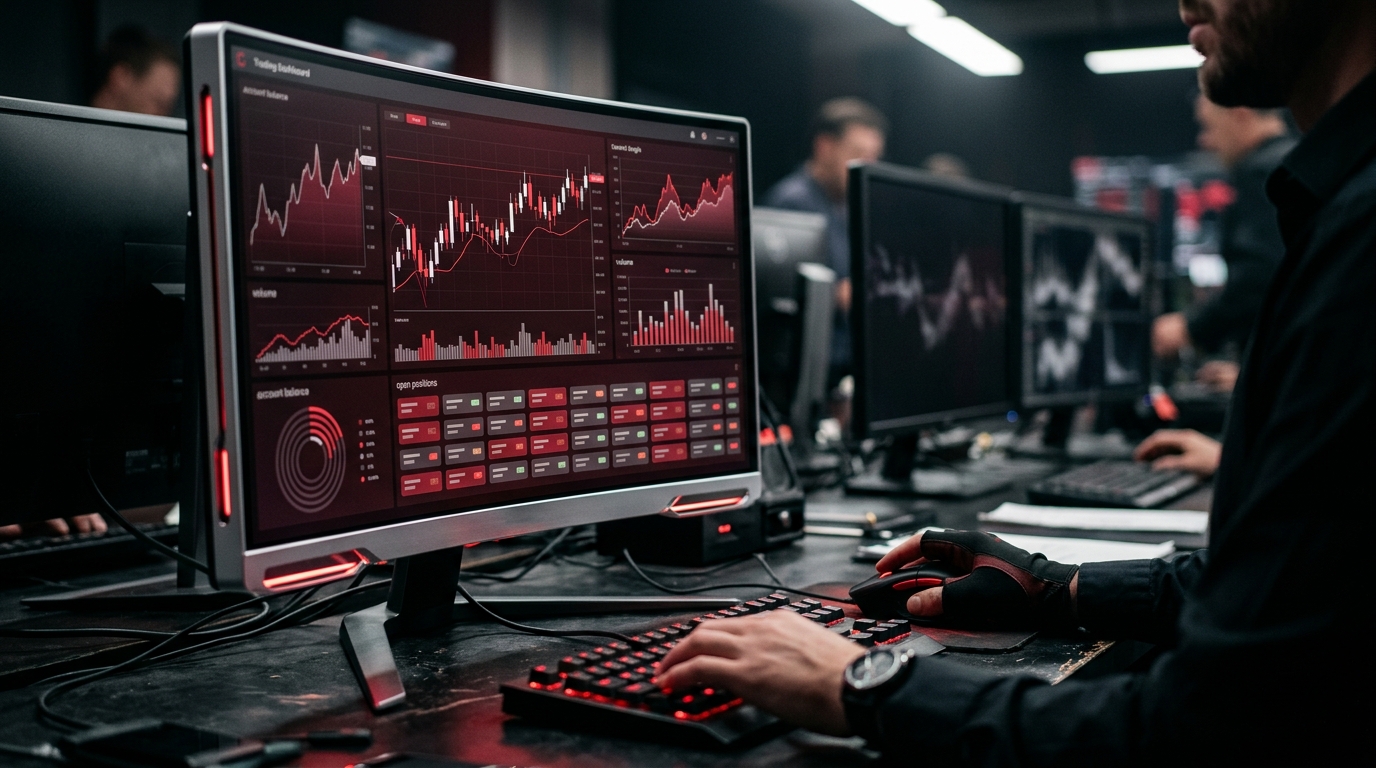 Trading platform dashboard — online brokerage firms