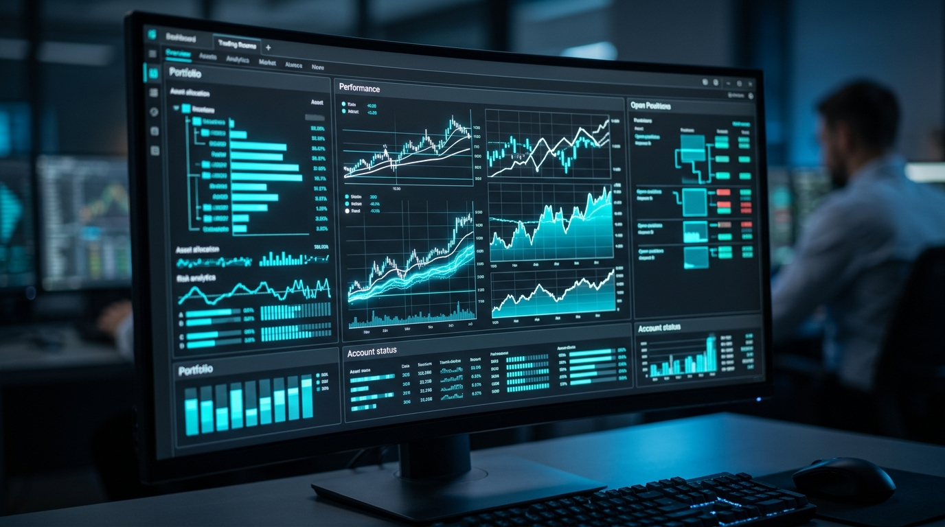 Trading platform dashboard — futures brokers
