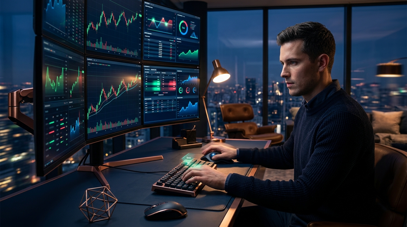 Futures trading illustration — futures prop trading firms