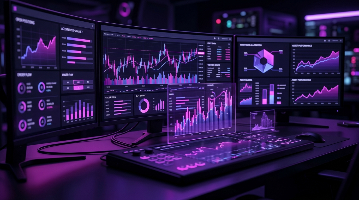 Trading platform dashboard — swing trading