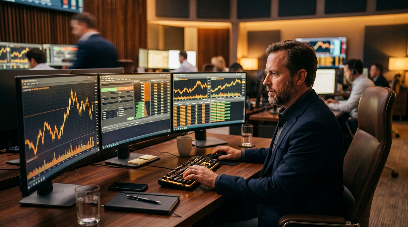 Futures trading illustration — oil futures