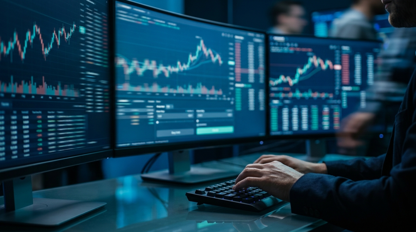 Futures trading illustration — stop limit order