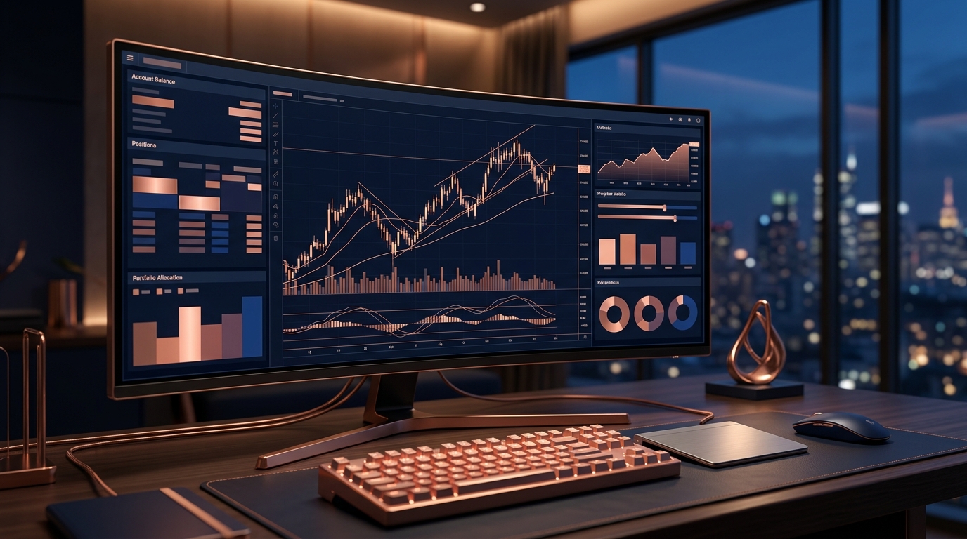 Trading platform dashboard — investing com crude oil futures