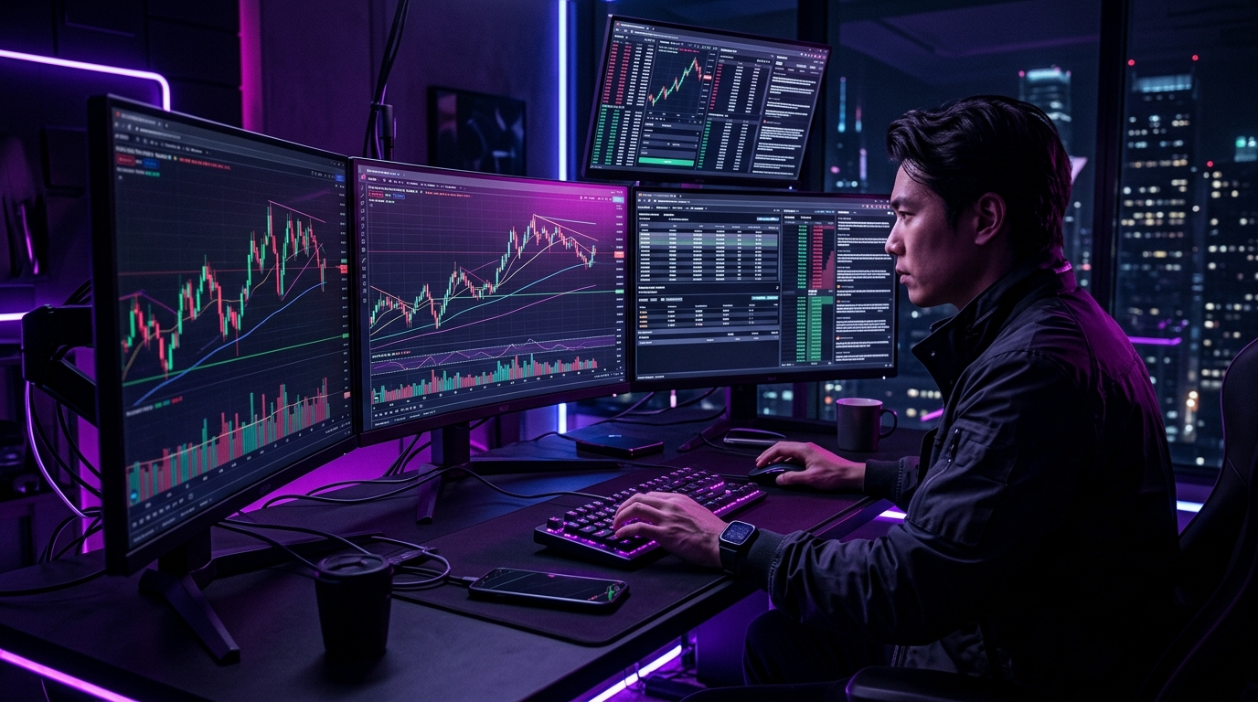 Futures trading illustration — trading journal