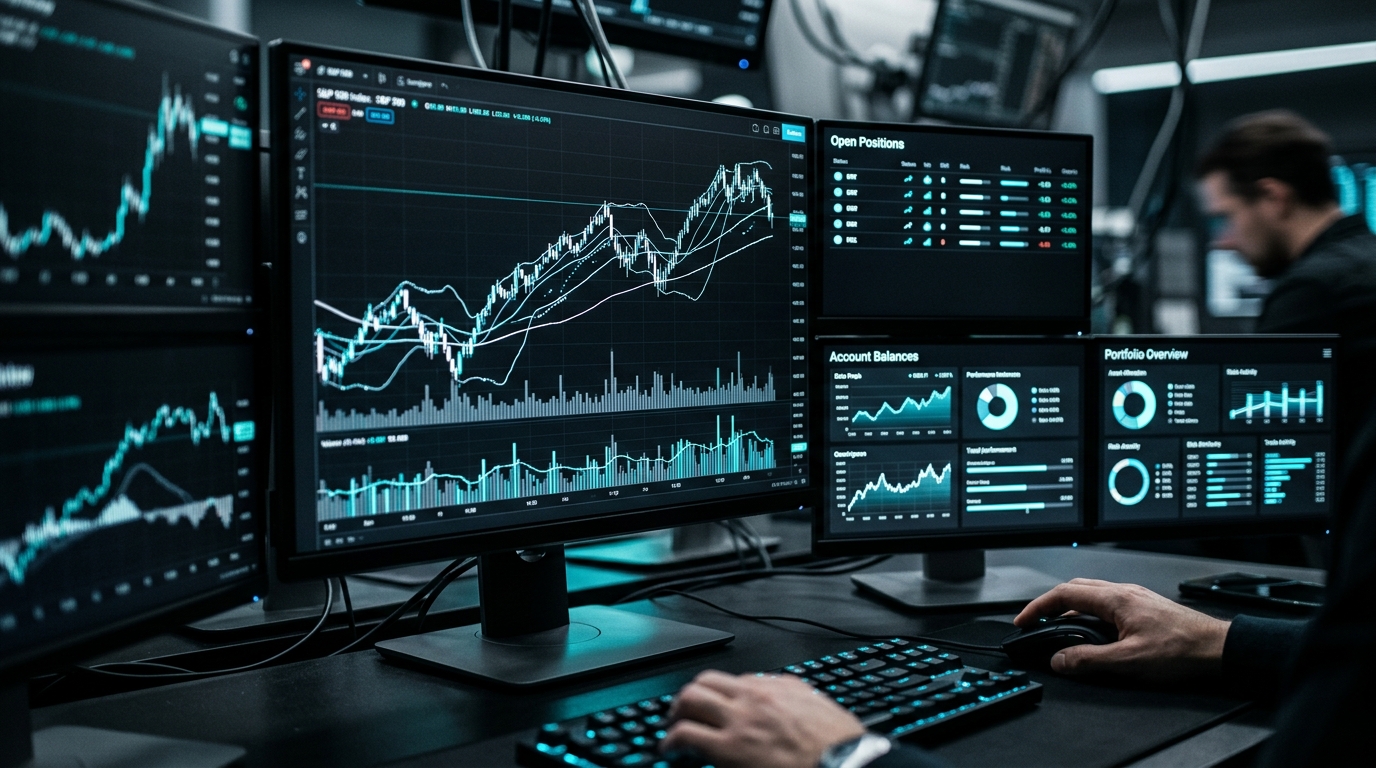 Trading platform dashboard — tradingview s&p 500 chart
