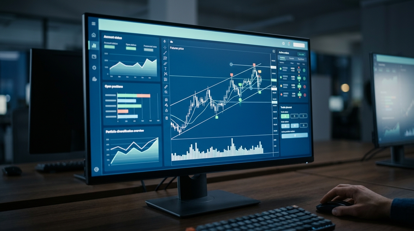 Trading platform dashboard — tradingview stock chart